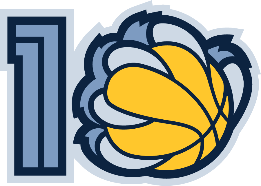 Memphis Grizzlies 2011 Anniversary Logo iron on transfers for T-shirts version 2